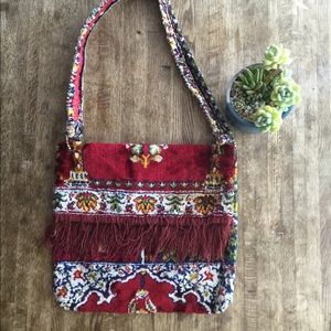 Vintage Persian rug bag